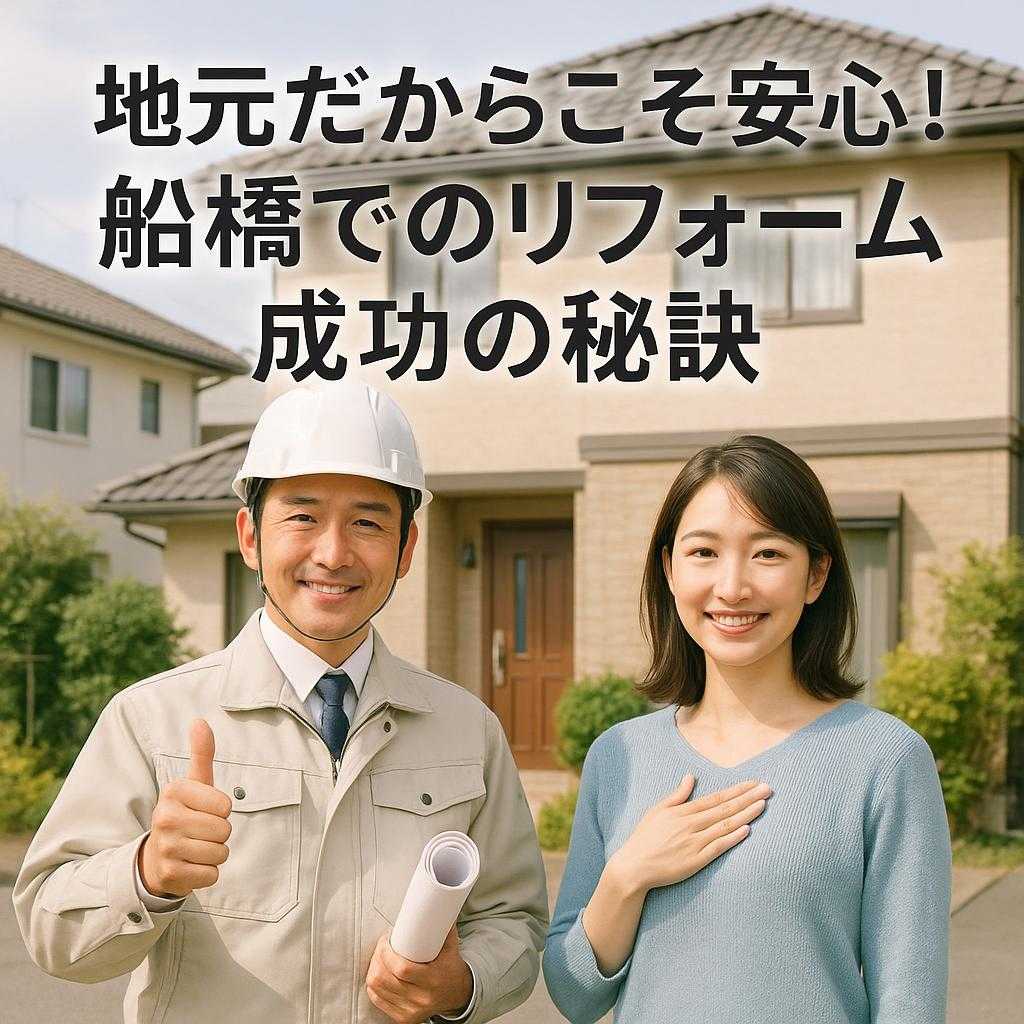 地元だからこそ安心!船橋でのリフォーム成功の秘訣