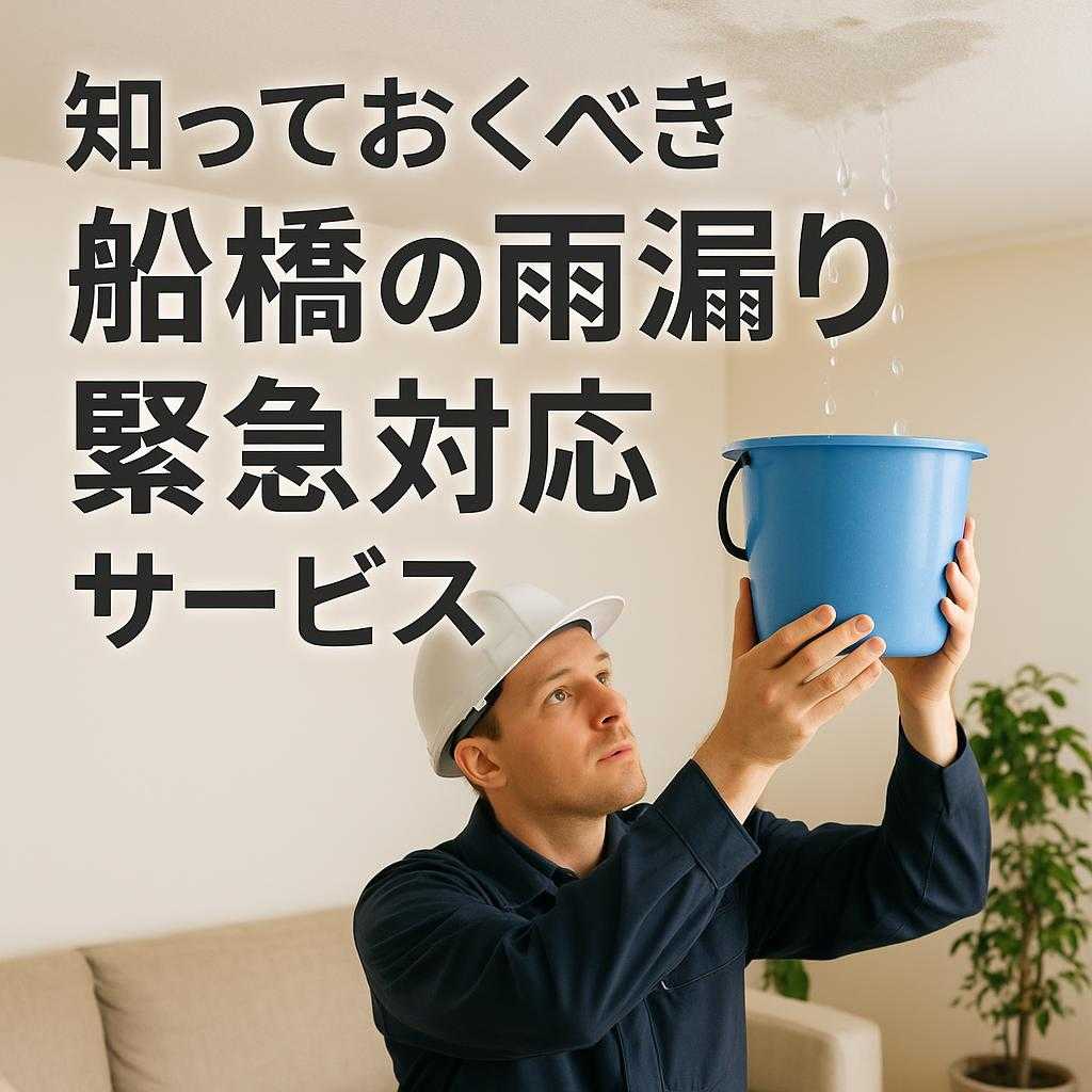 知っておくべき船橋の雨漏り緊急対応サービス