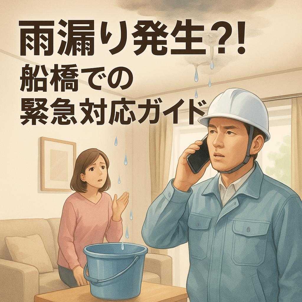 雨漏り発生?! 船橋での緊急対応ガイド