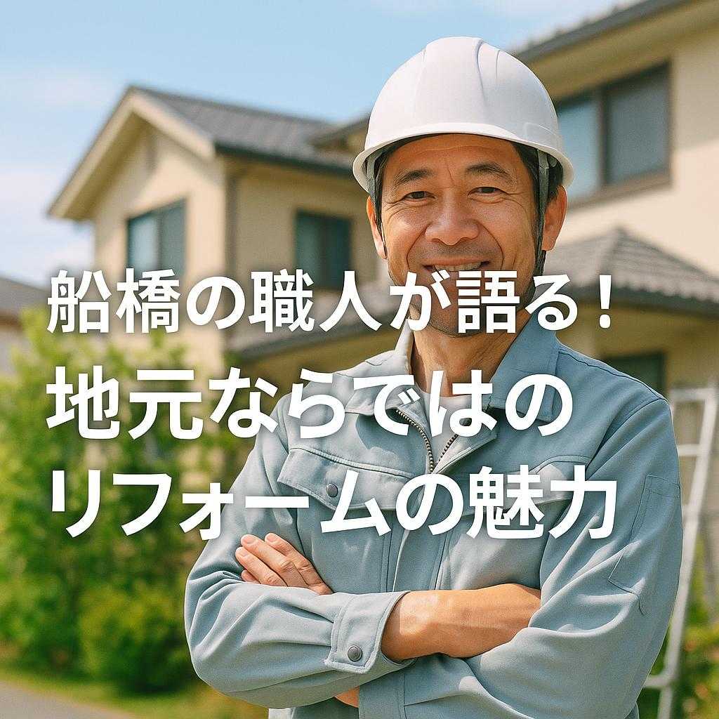 船橋の職人が語る！地元ならではのリフォームの魅力