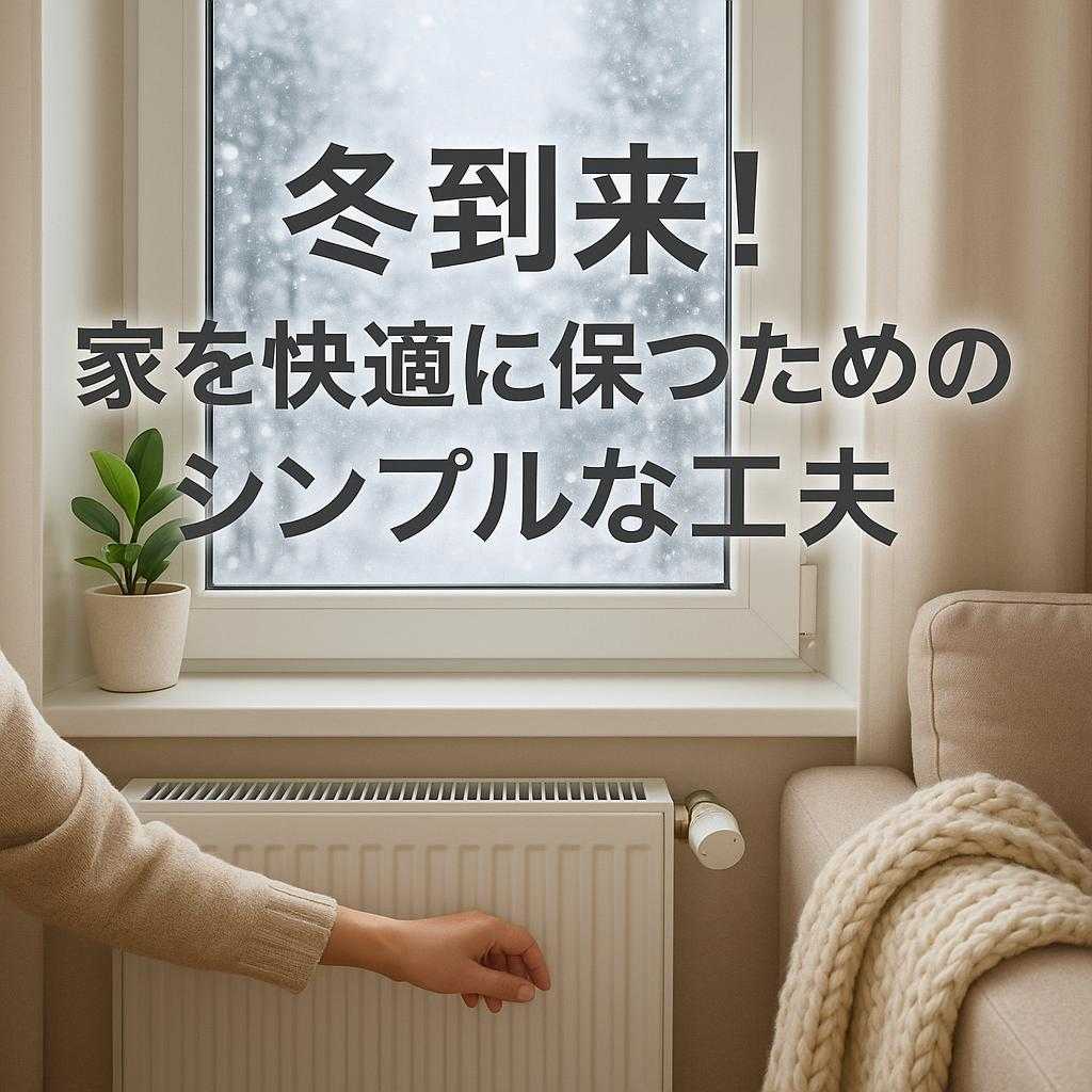 冬到来!家を快適に保つためのシンプルな工夫