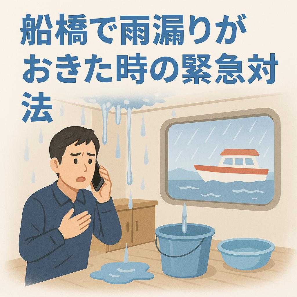 船橋で雨漏りが起きた時の緊急対策法