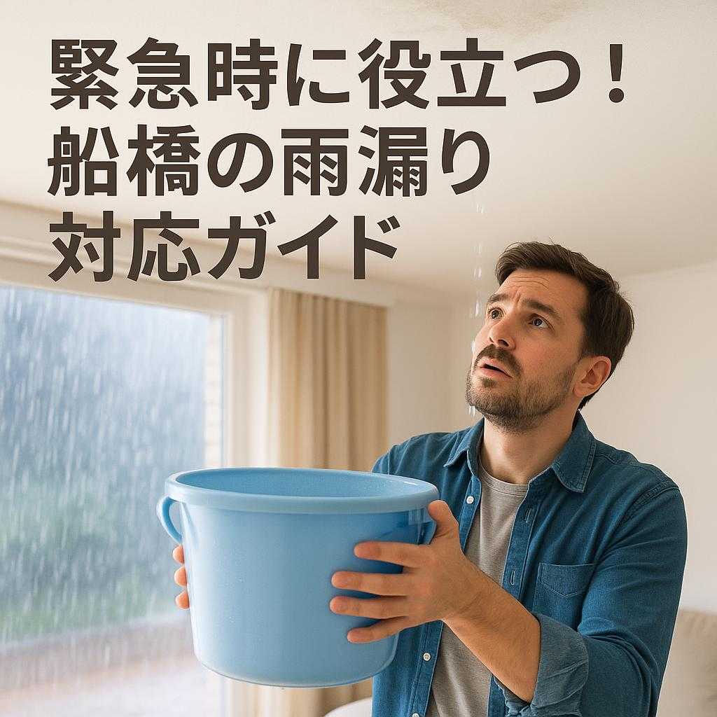 緊急時に役立つ!船橋の雨漏り対応ガイド