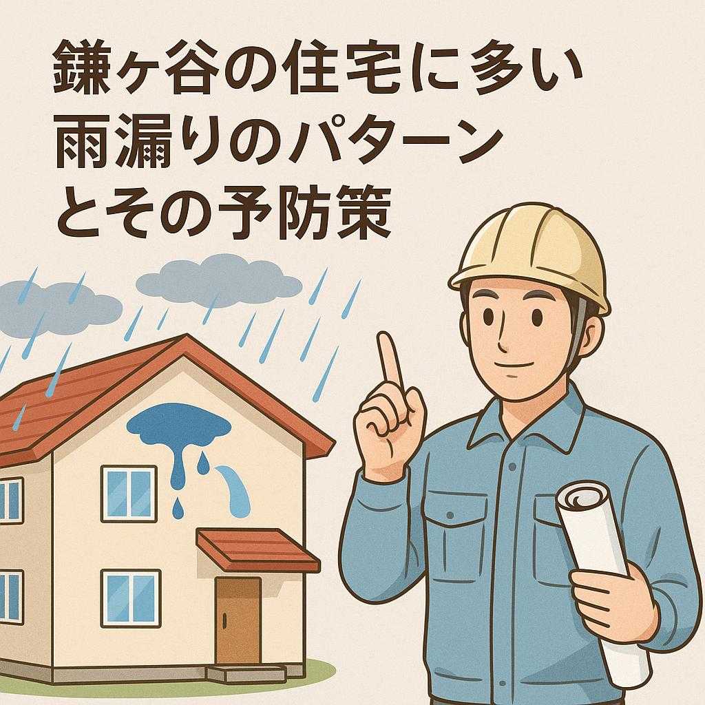 鎌ヶ谷の住宅に多い雨漏りのパターンとその予防策
