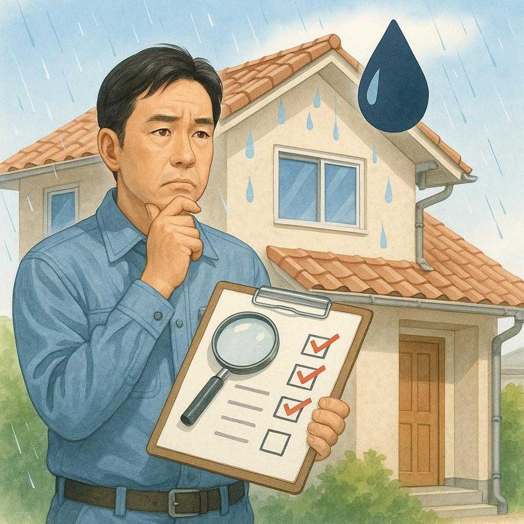鎌ヶ谷で雨漏りを防ぐためのチェックポイント