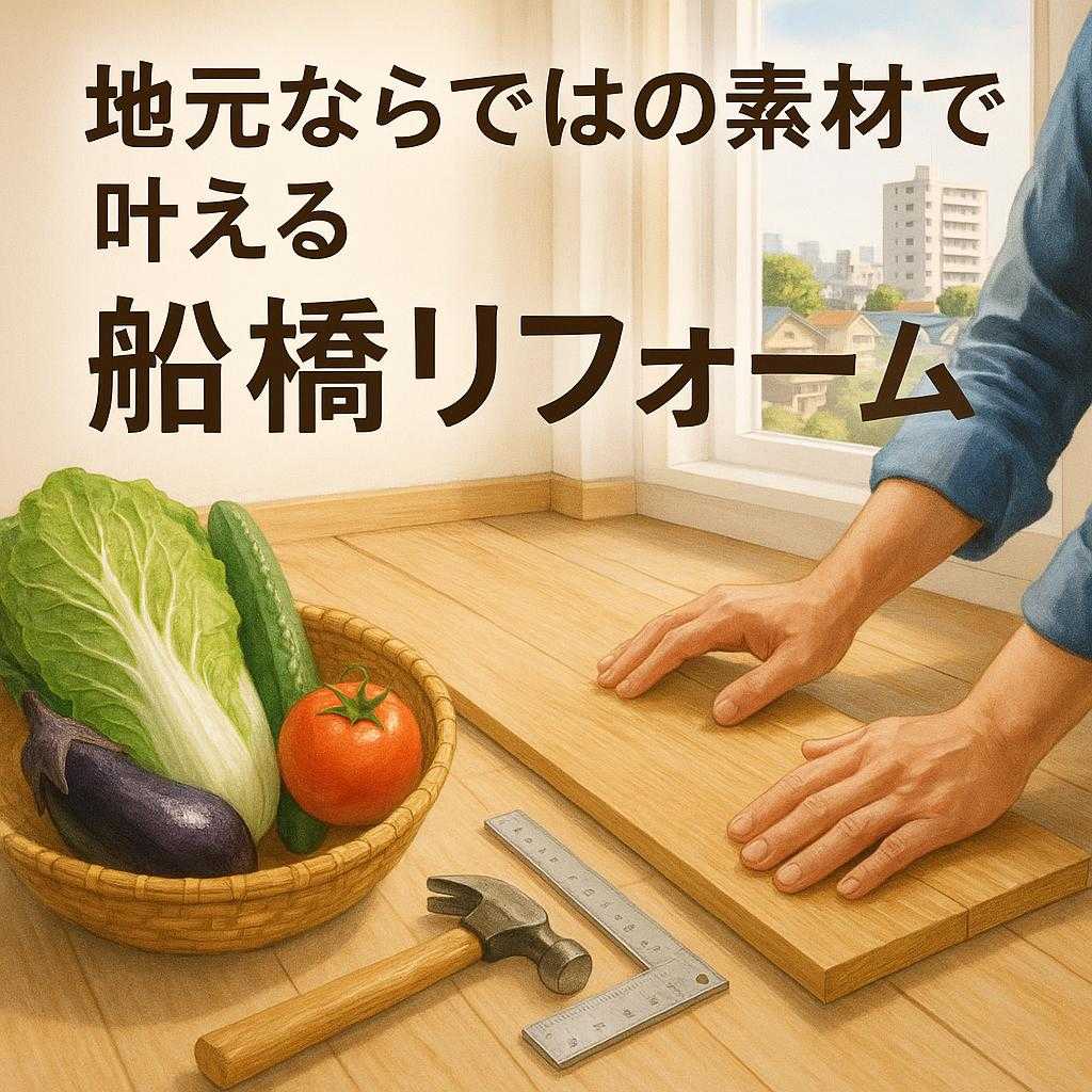 地元ならではの素材で叶える船橋リフォーム