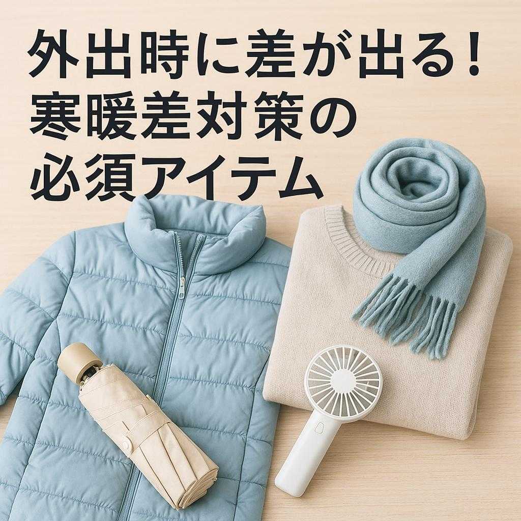 外出時に差が出る！寒暖差対策の必須アイテム