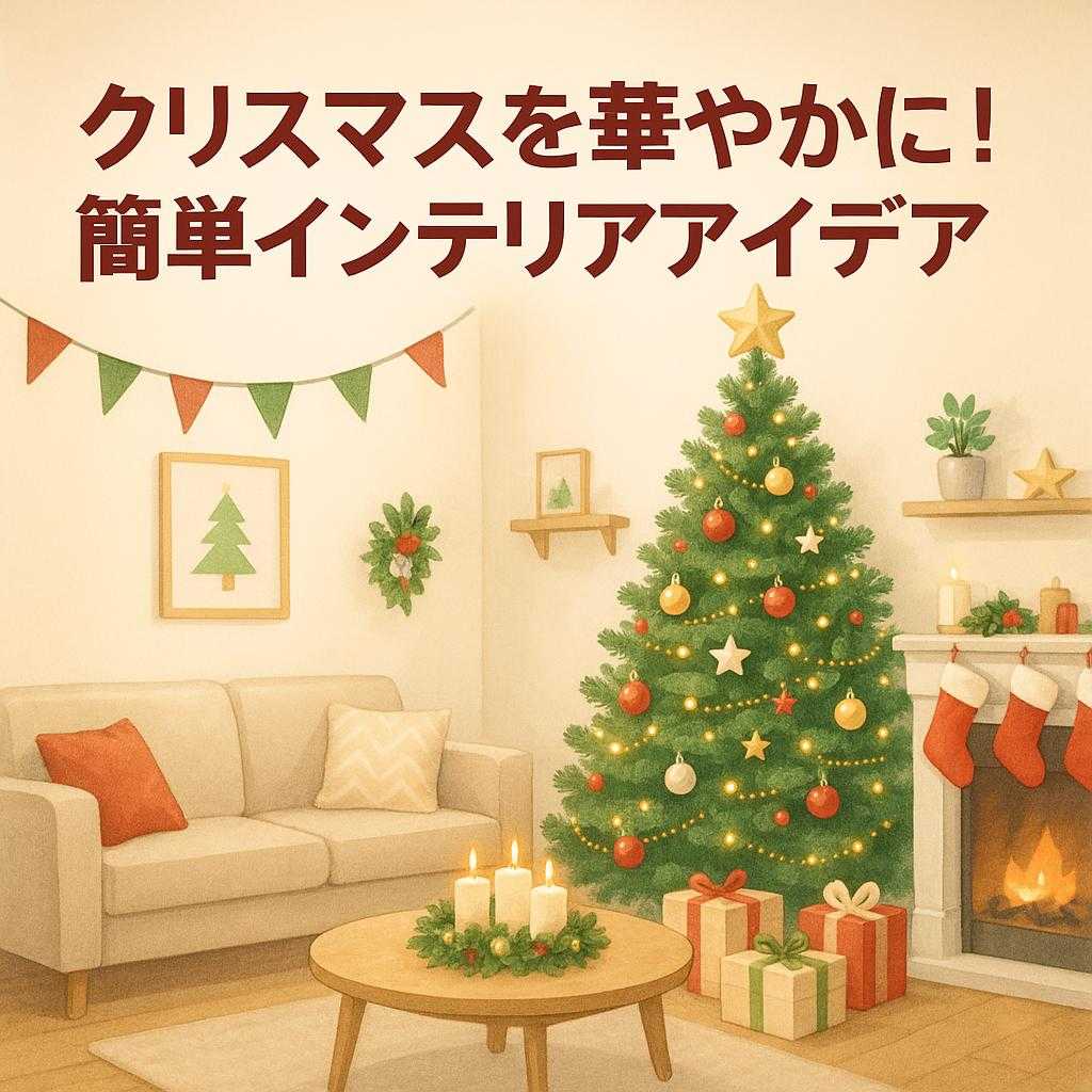 クリスマスを華やかに！簡単インテリアアイデア