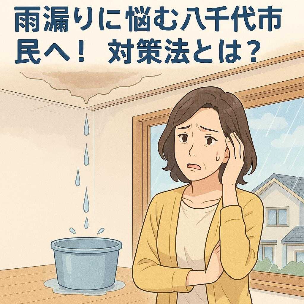 雨漏りに悩む八千代市民へ！対策法とは？