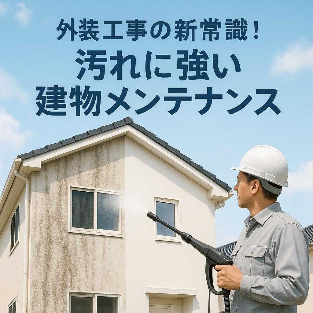 外装工事の新常識！汚れに強い建物メンテナンス