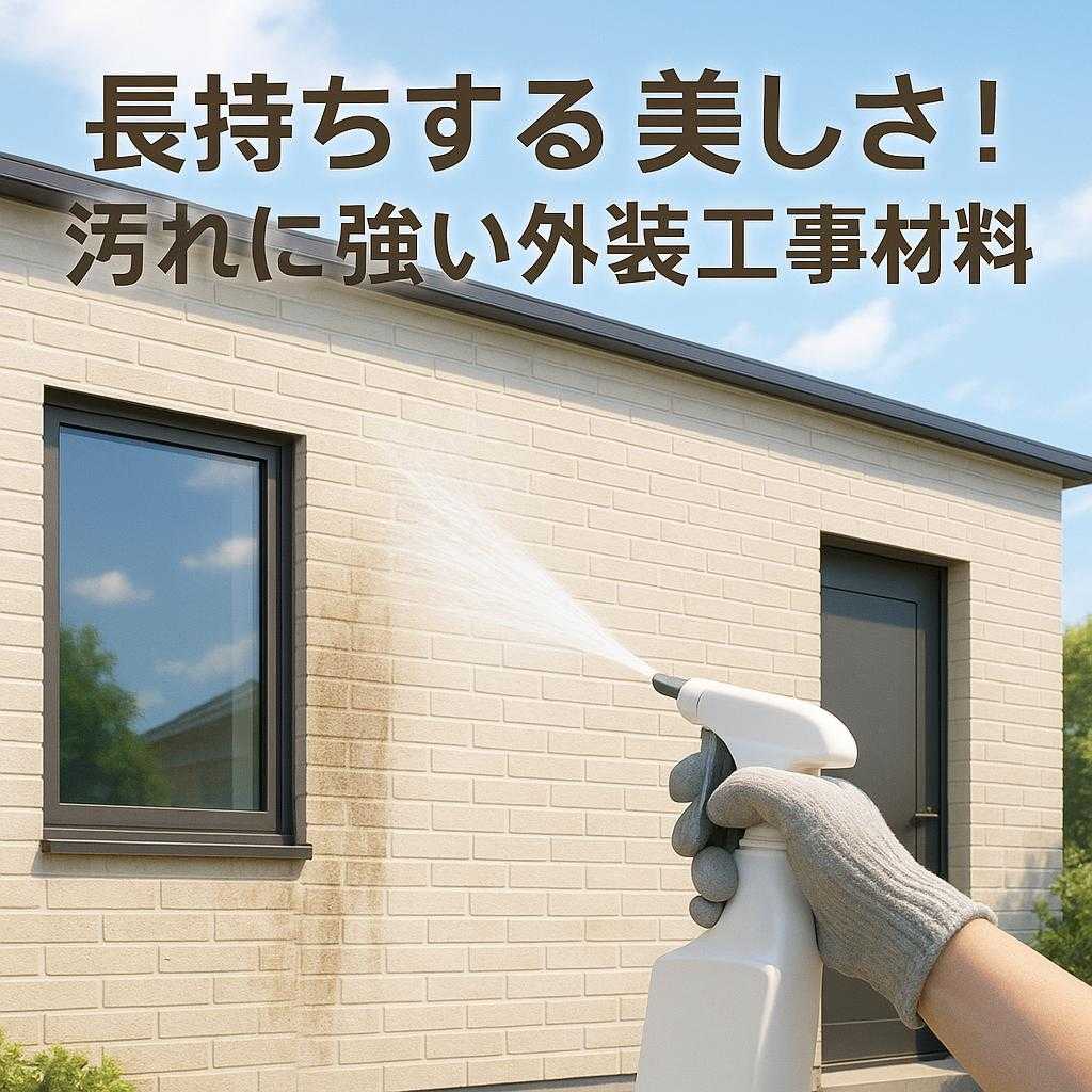 長持ちする美しさ！汚れに強い外装工事材料