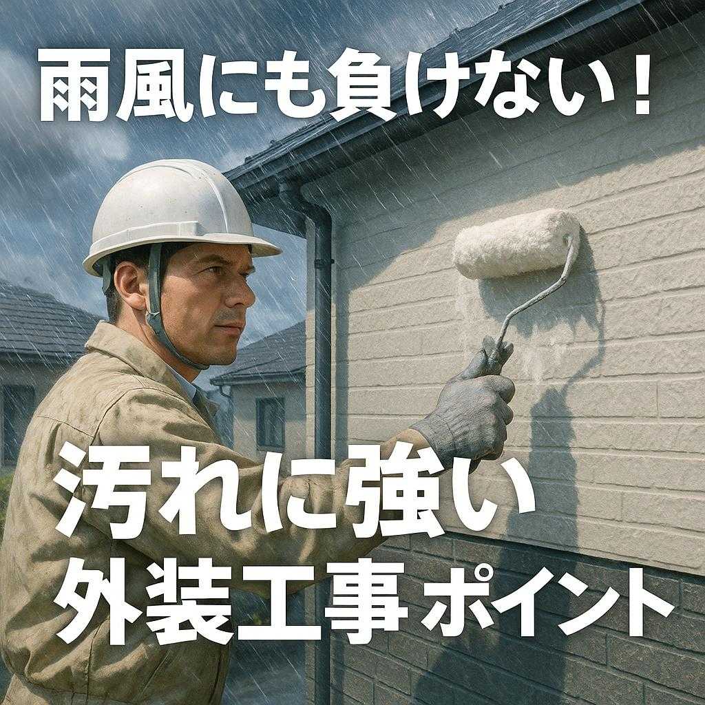 雨風にも負けない！汚れに強い外装工事のポイント