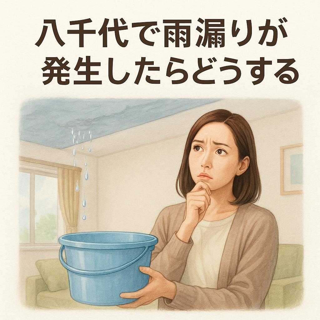 八千代で雨漏りが発生したらどうする？