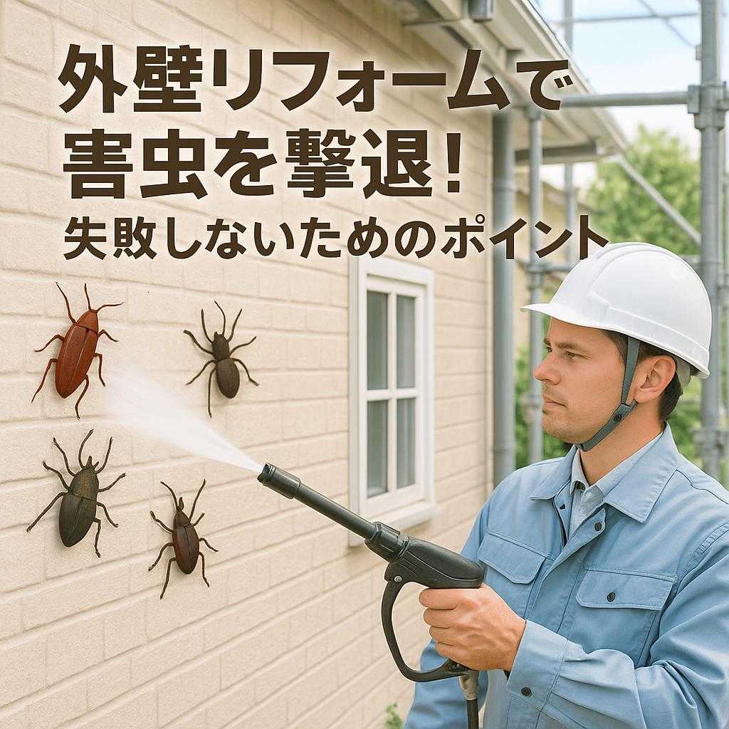 外壁リフォームで害虫を撃退!失敗しないためのポイント