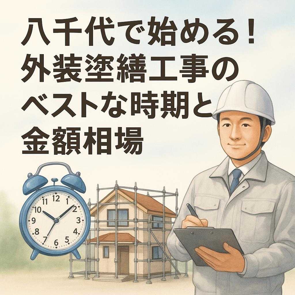 八千代で始める！外装修繕工事のベストな時期と金額相場