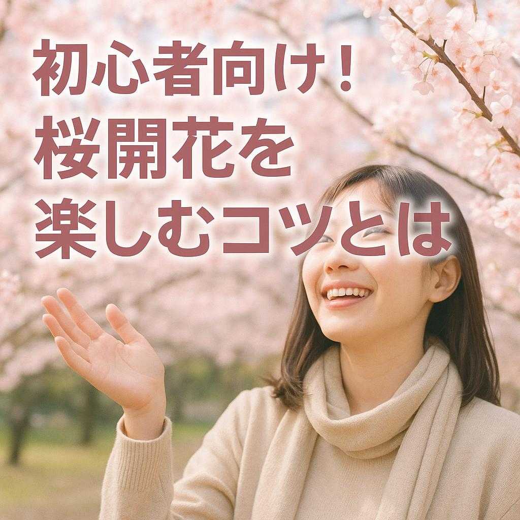 初心者向け!桜開花を楽しむコツとは