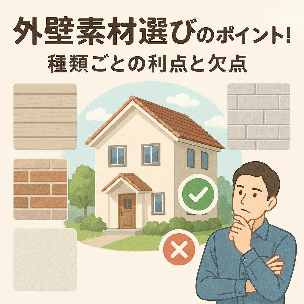 外壁素材選びのポイント！種類ごとの利点と欠点