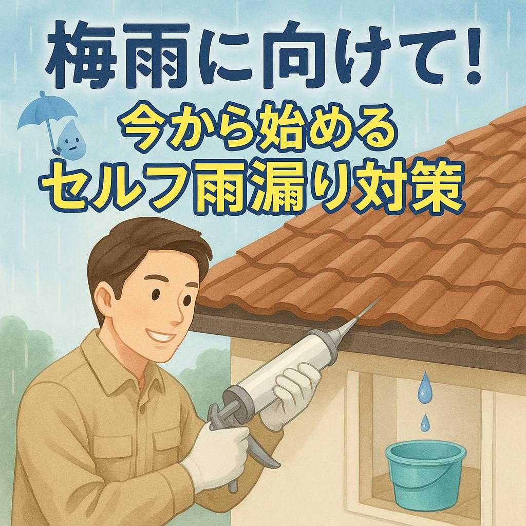 梅雨に向けて！今から始めるセルフ雨漏り対策