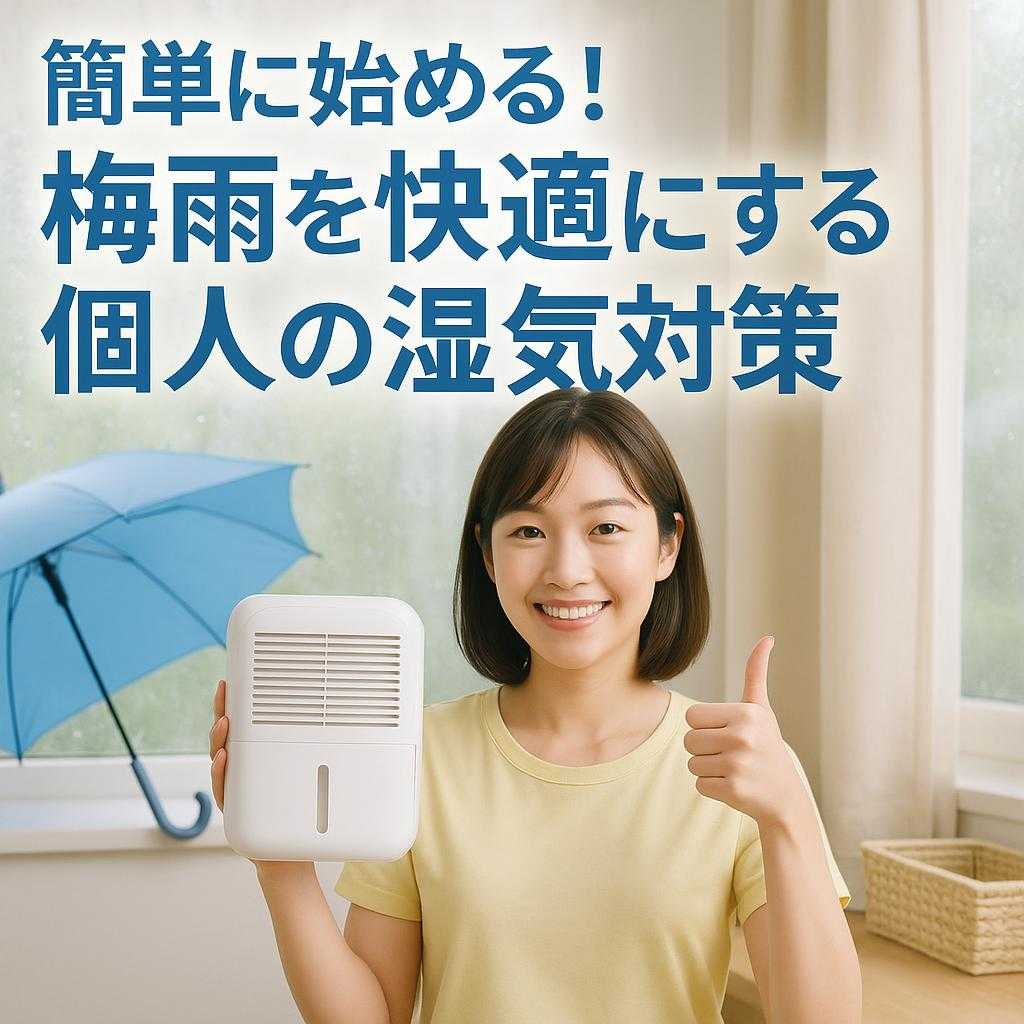 簡単に始める!梅雨を快適にする個人の湿気対策