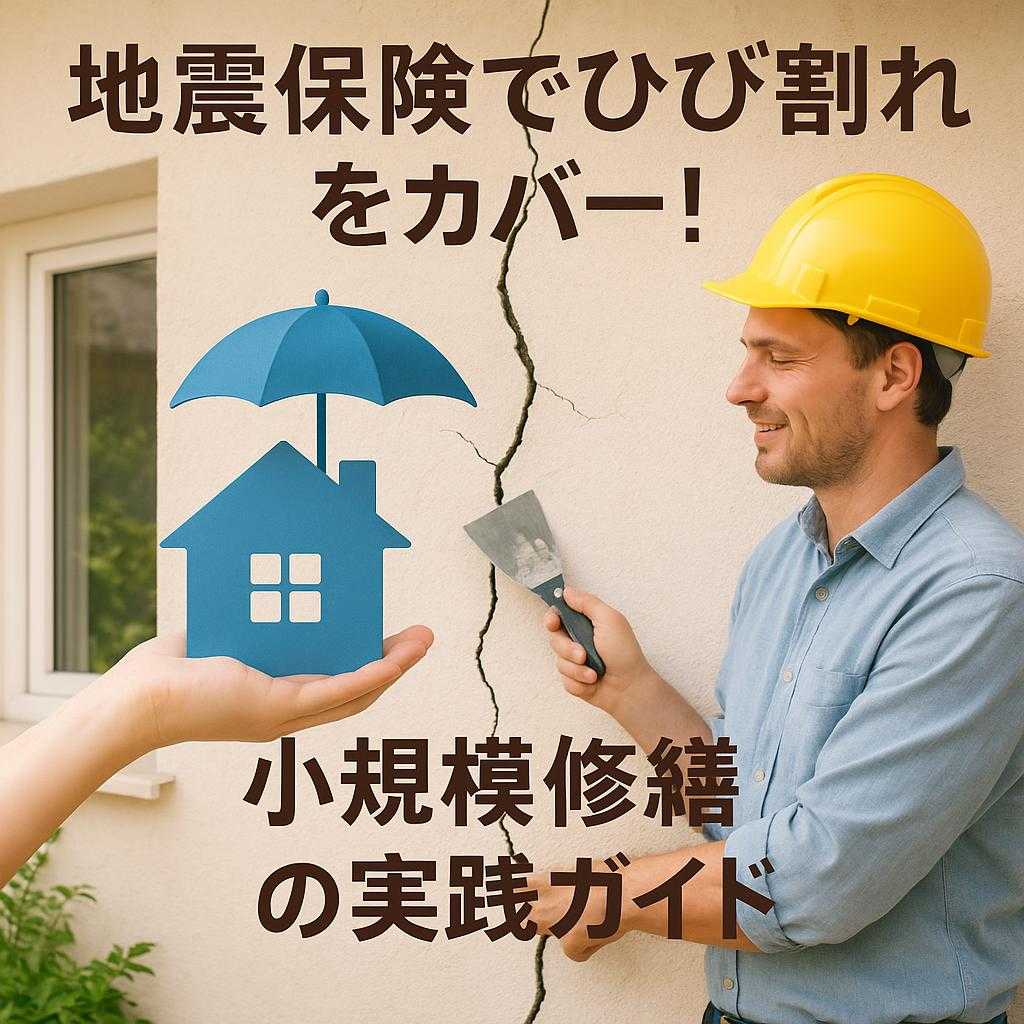地震保険でひび割れをカバー!小規模修繕の実践ガイド