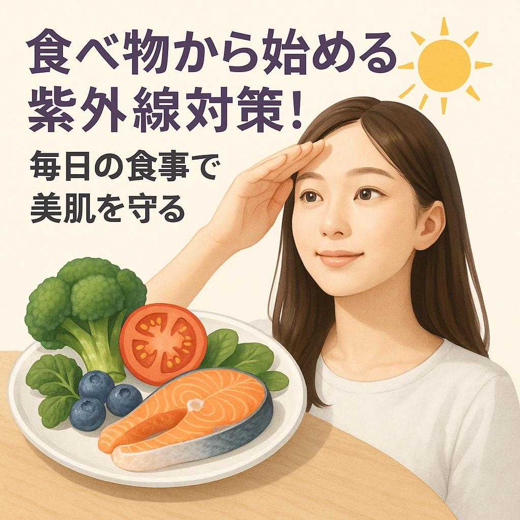 食べ物から始める紫外線対策!毎日の食事で美肌を守る