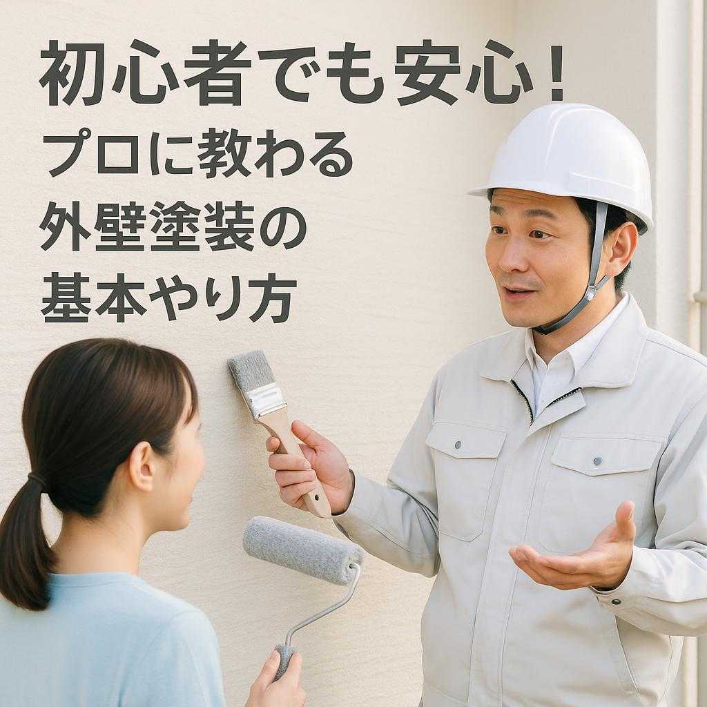初心者でも安心！プロに教わる外壁塗装の基本やり方
