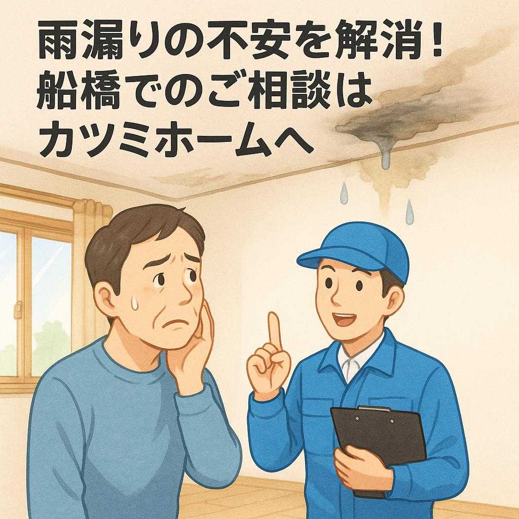 雨漏りの不安を解消!船橋でのご相談はカツミホームへ