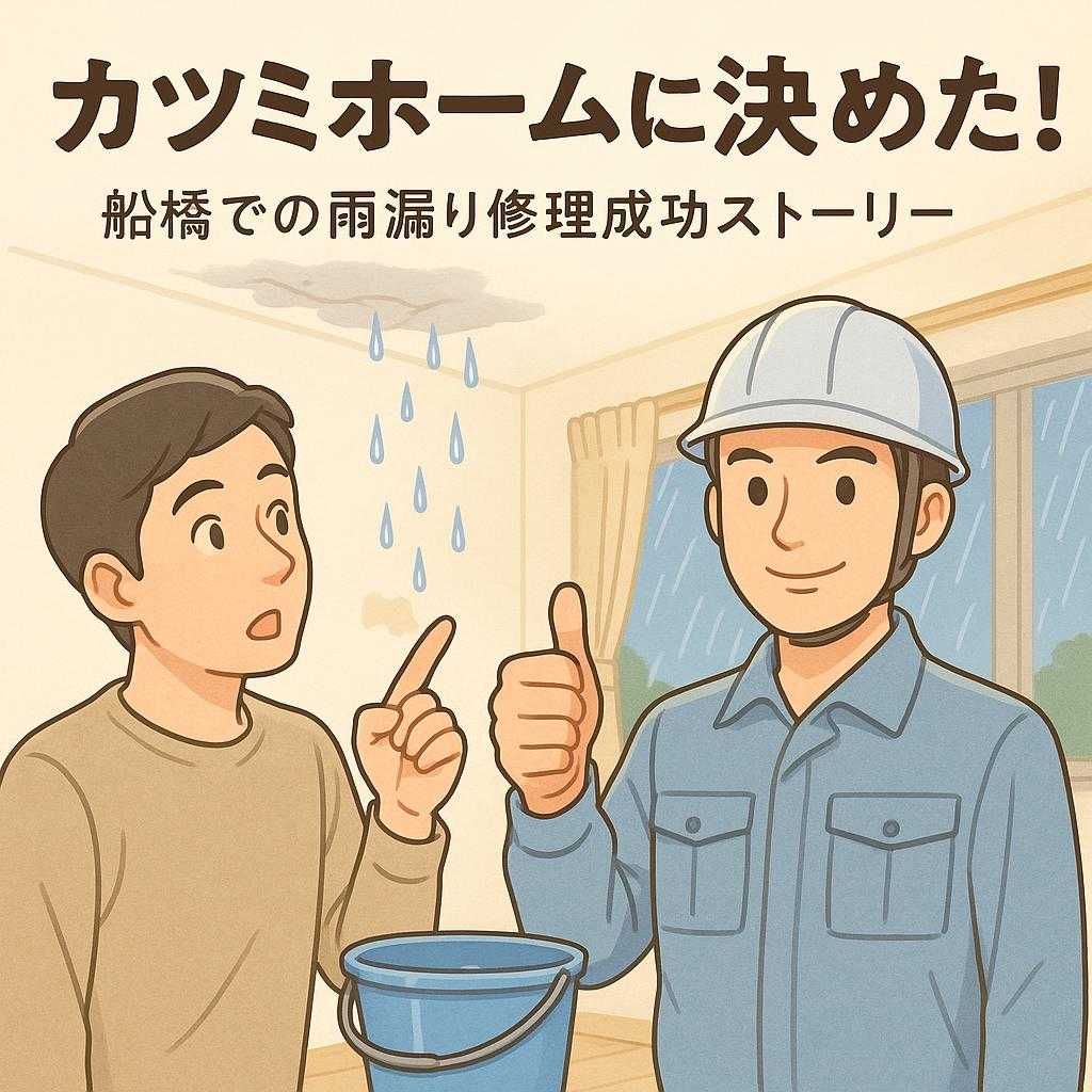 カツミホームに決めた！船橋での雨漏り修理成功ストーリー