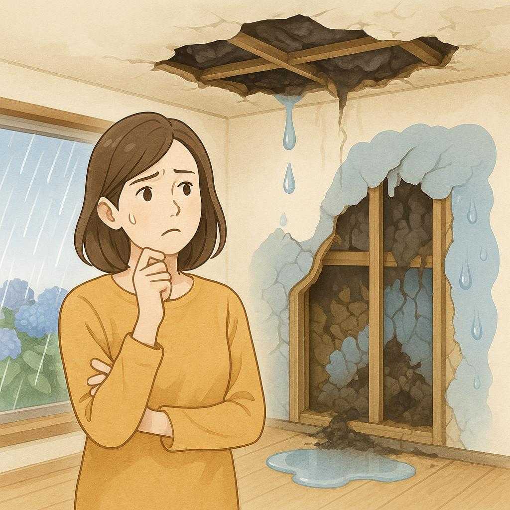 気づかないうちに進行⁉︎ 梅雨時の雨漏りと内部浸食の危険性