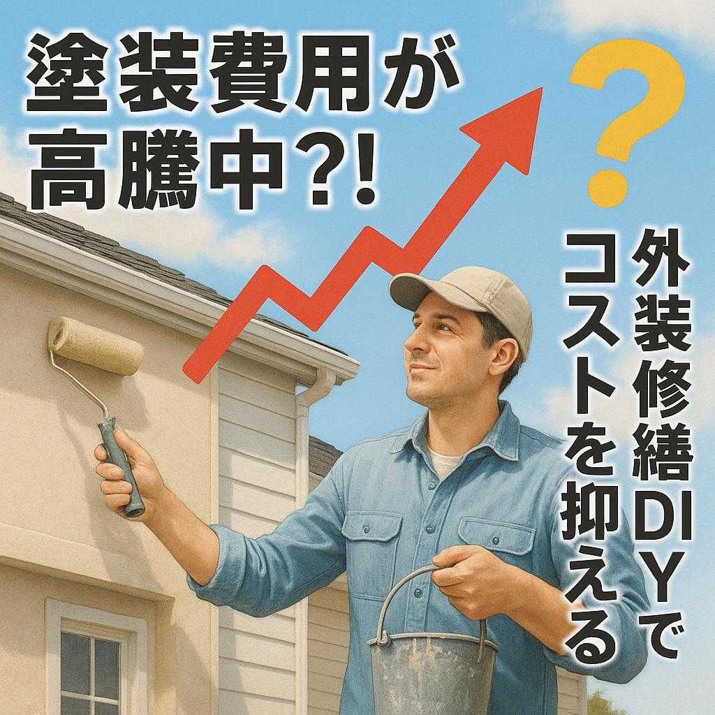 塗装費用が高騰中？！外装修繕DIYでコストを抑える方法