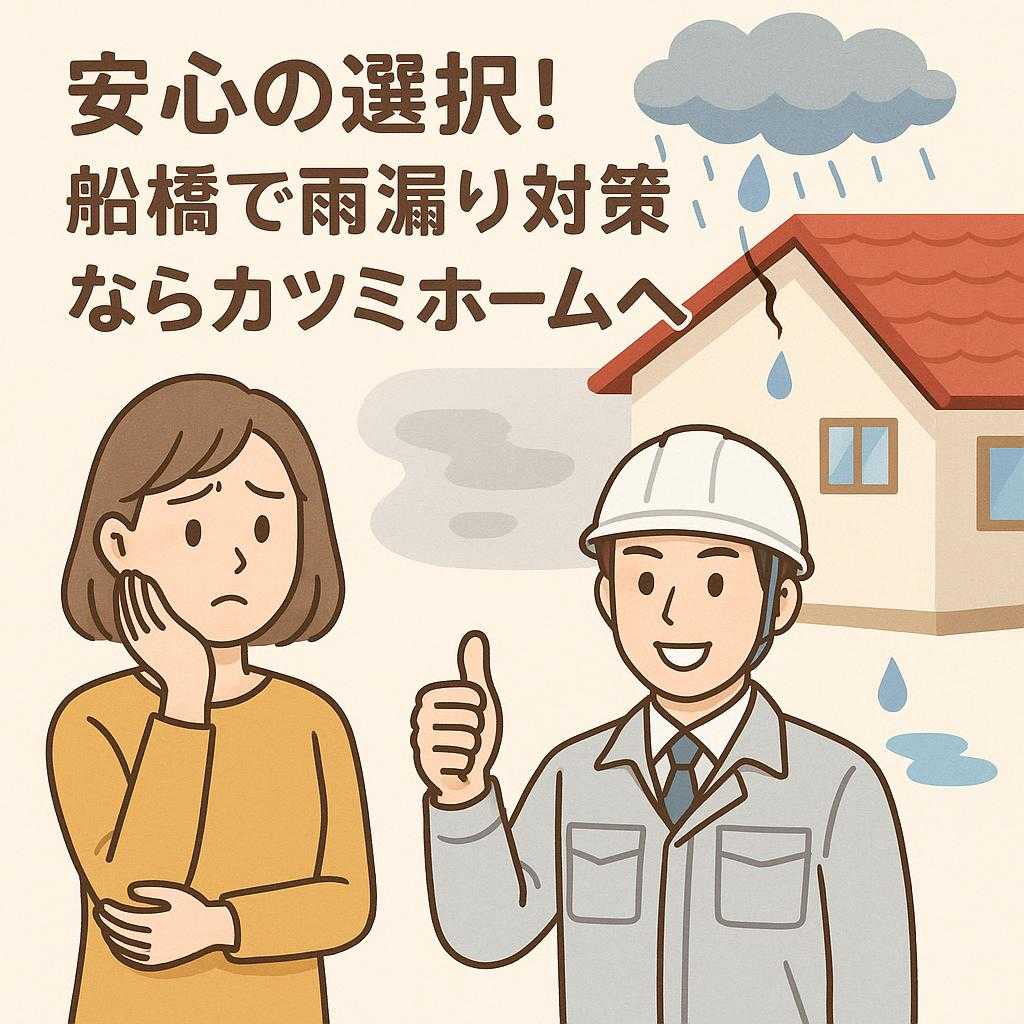 安心の選択!船橋で雨漏り対策ならカツミホームへ