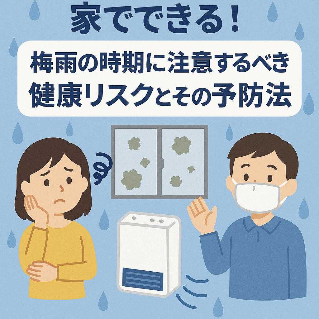 家でできる!梅雨の時期に注意するべき健康リスクとその予防法