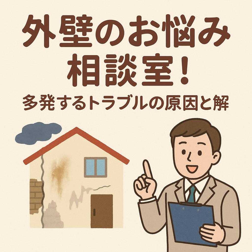外壁のお悩み相談室!多発するトラブルの原因と解決策