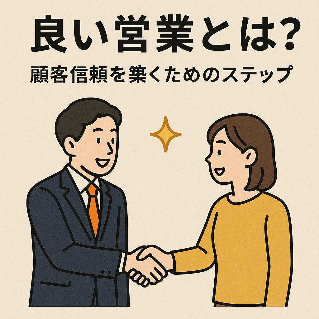 良い営業とは? 顧客信頼を築くためのステップ
