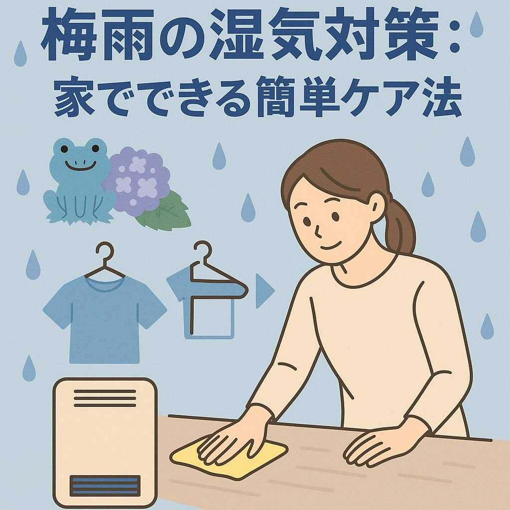 梅雨の湿気対策:家でできる簡単ケア法