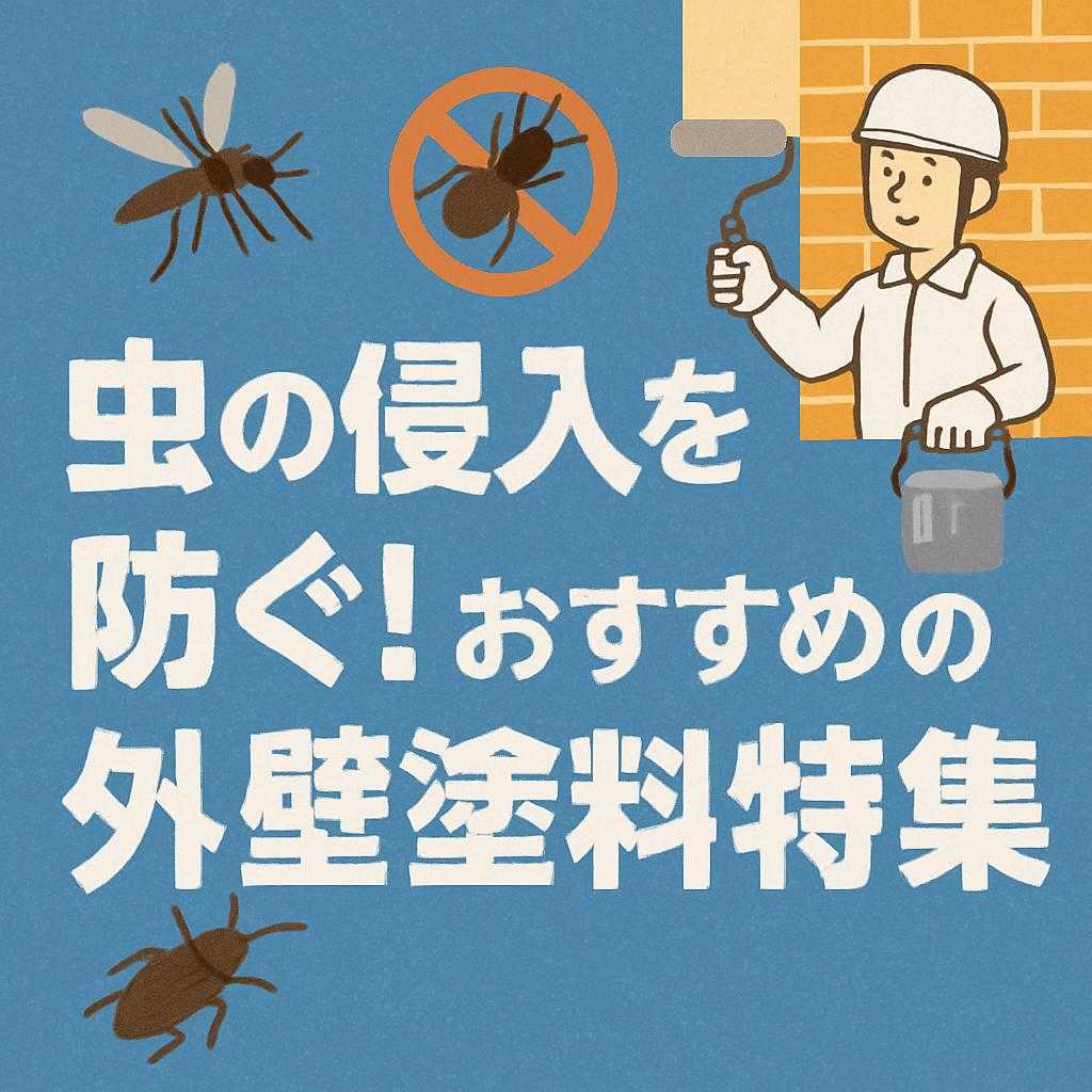 虫の侵入を防ぐ!おすすめの外壁塗料特集