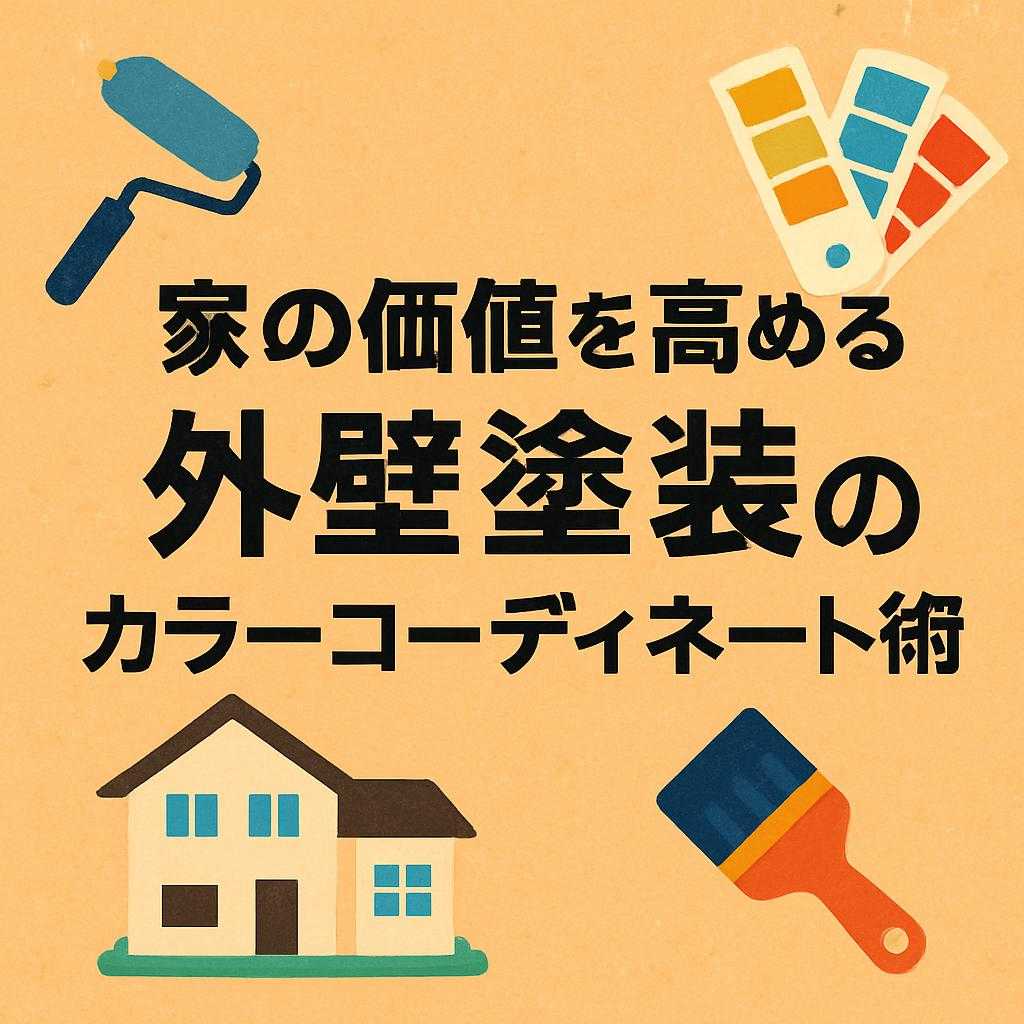 家の価値を高める外壁塗装のカラーコーディネート術