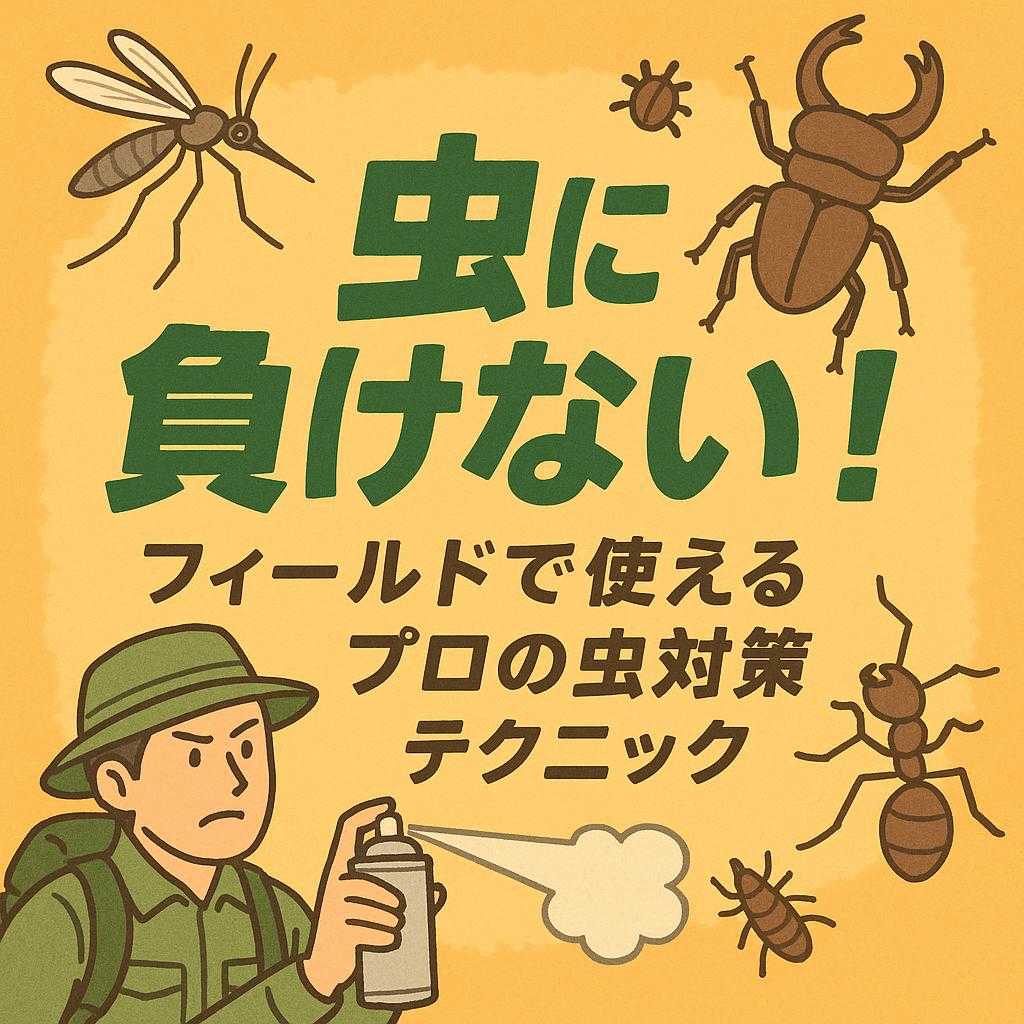 虫に負けない!フィールドで使えるプロの虫対策テクニック