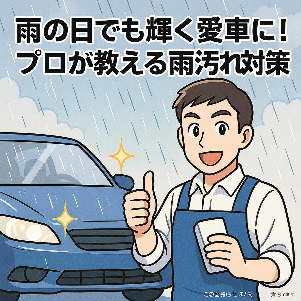 雨の日でも輝く愛車に!プロが教える雨汚れ対策