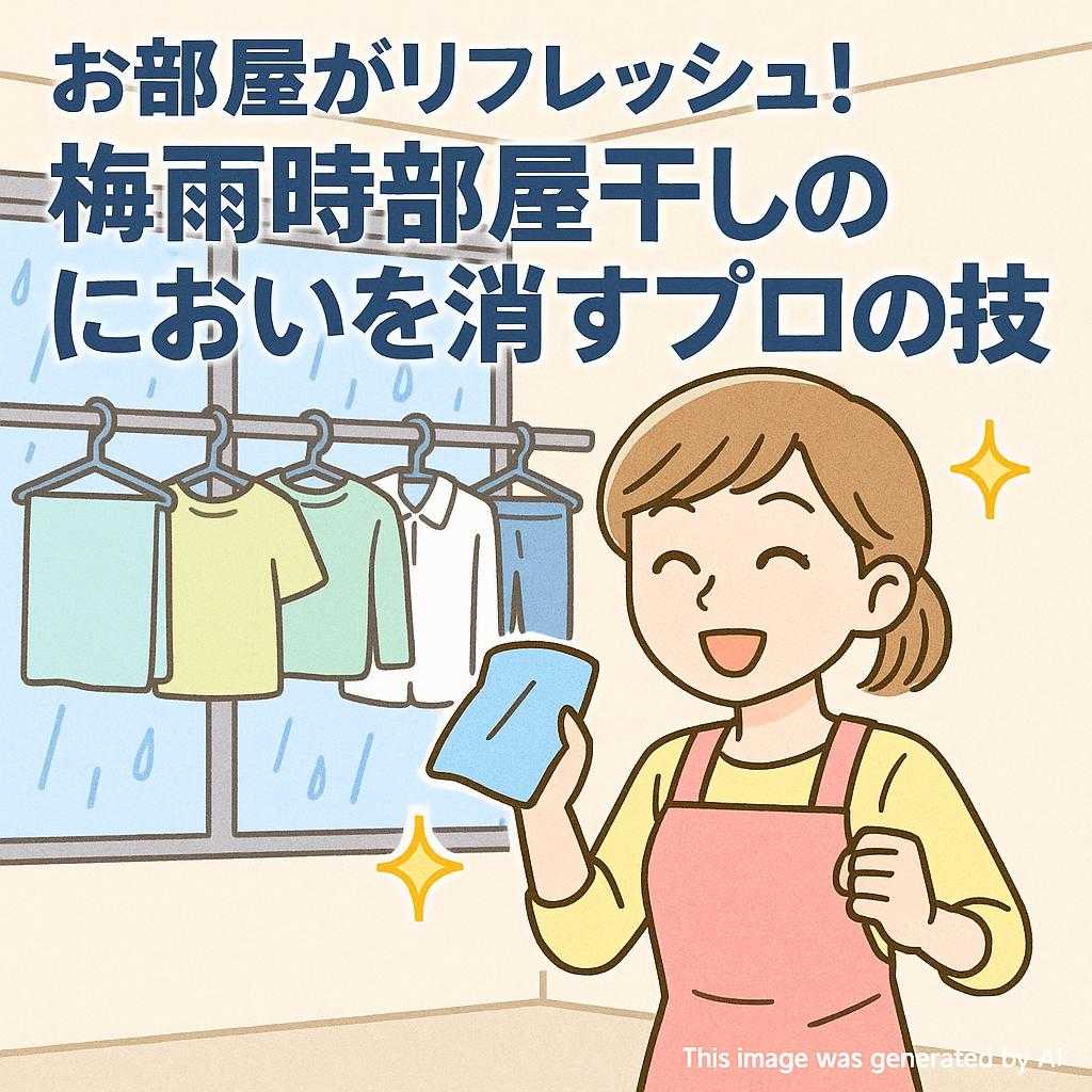 お部屋がリフレッシュ!梅雨時部屋干しのにおいを消すプロの技