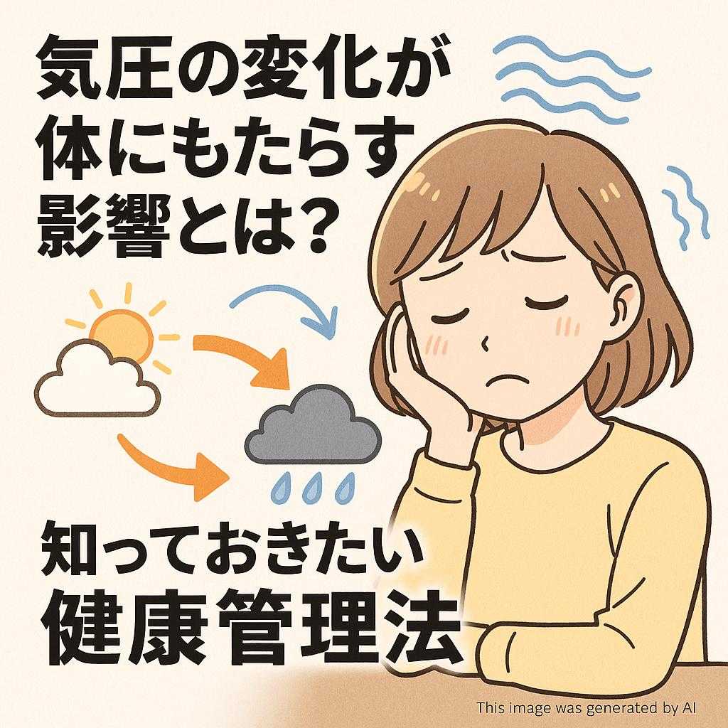 気圧の変化が体にもたらす影響とは?知っておきたい健康管理法
