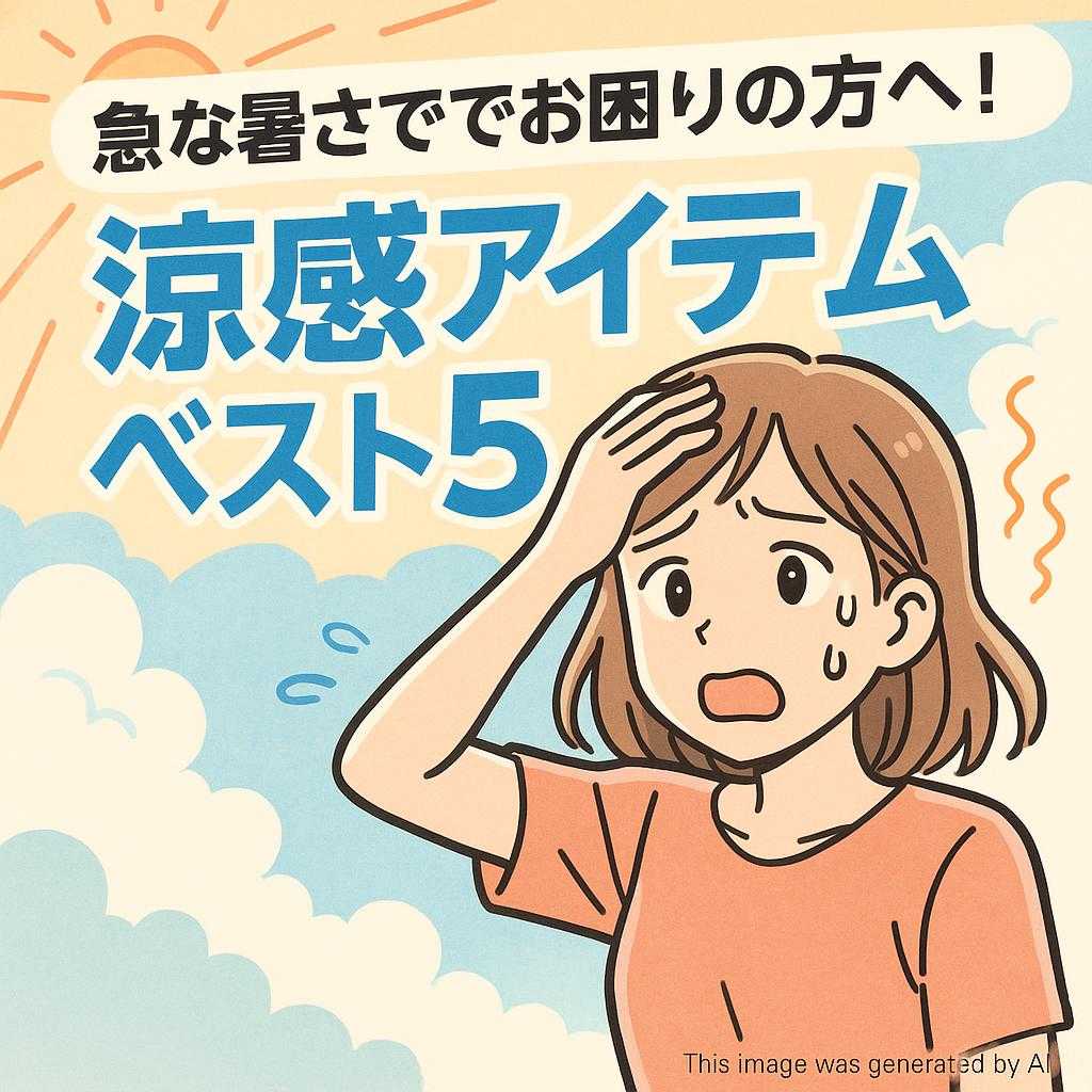 急な暑さでお困りの方へ!涼感アイテムベスト5