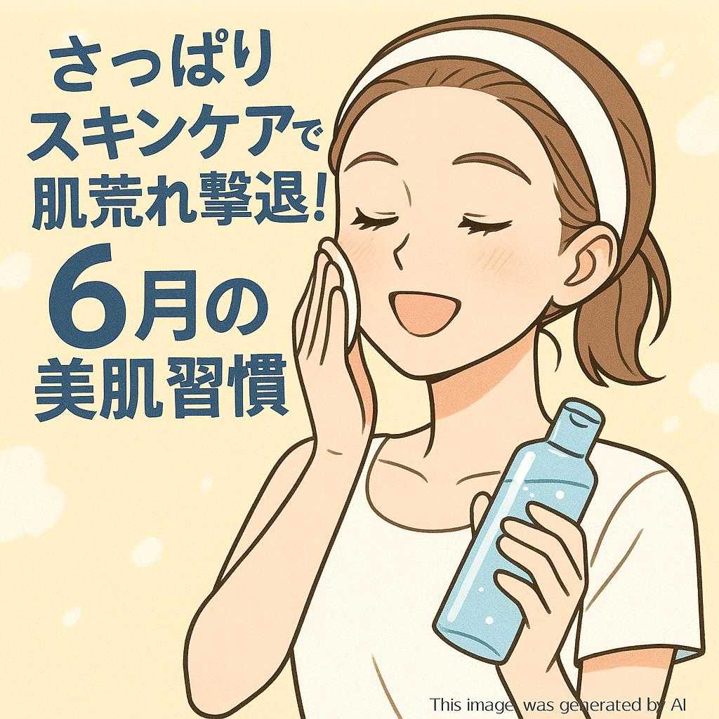 さっぱりスキンケアで肌荒れ撃退!6月の美肌習慣