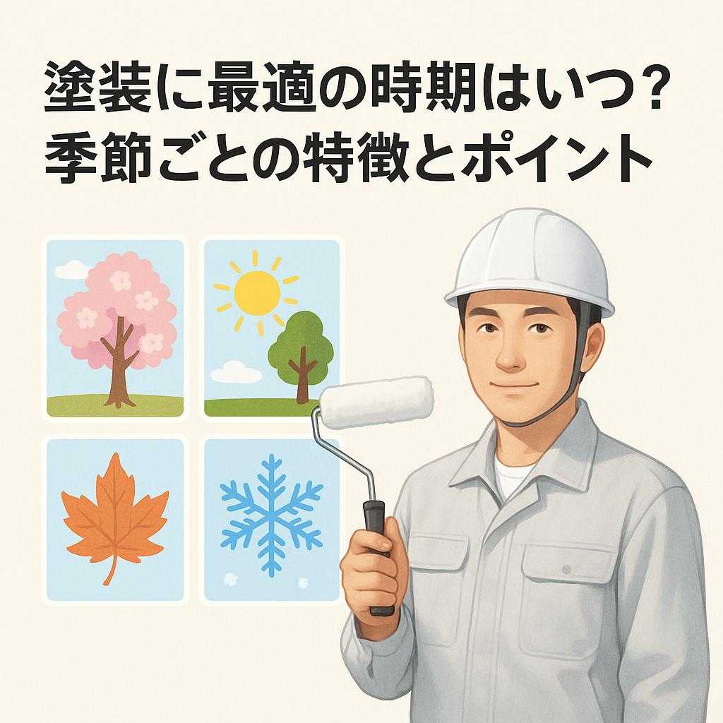 塗装に最適の時期はいつ?季節ごとの特徴とポイント