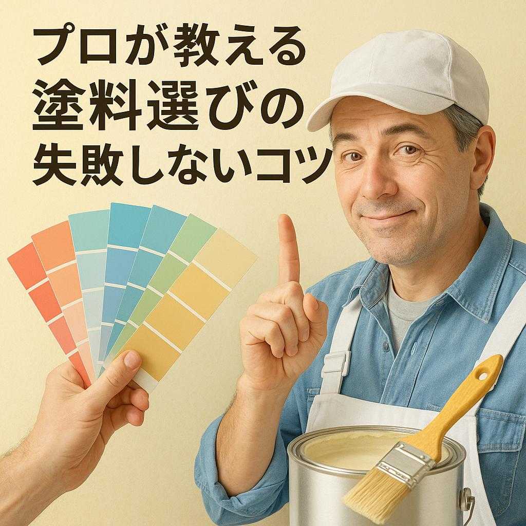 プロが教える塗料選びの失敗しないコツ