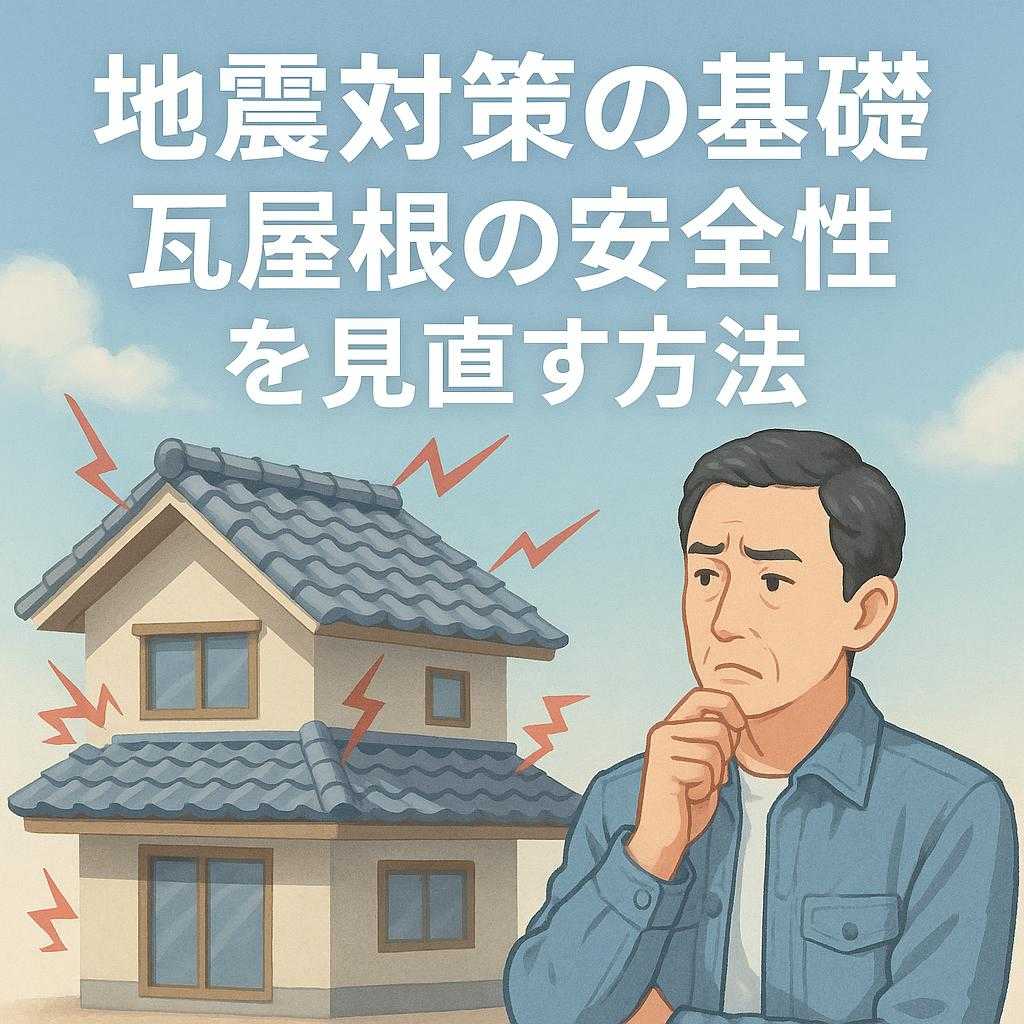 地震対策の基礎、瓦屋根の安全性を見直す方法