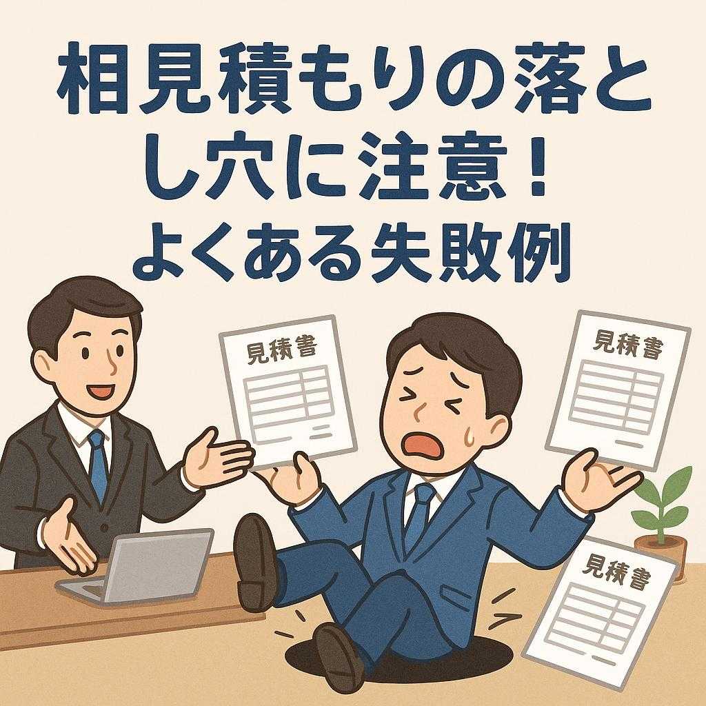 相見積もりの落とし穴に注意!よくある失敗例