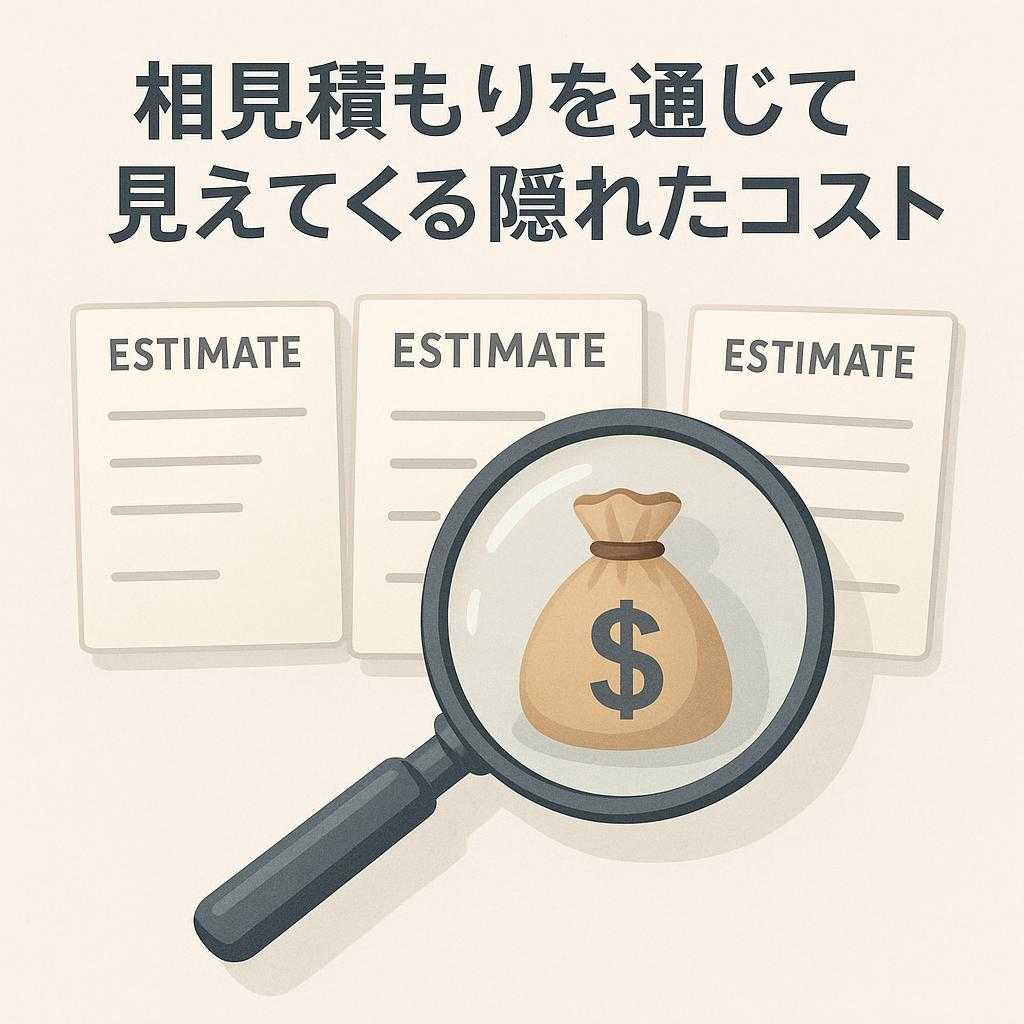 相見積もりを通じて見えてくる隠れたコスト