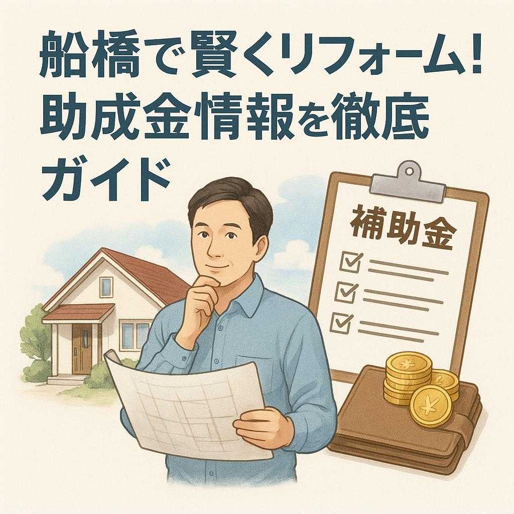 船橋で賢くリフォーム!助成金情報を徹底ガイド