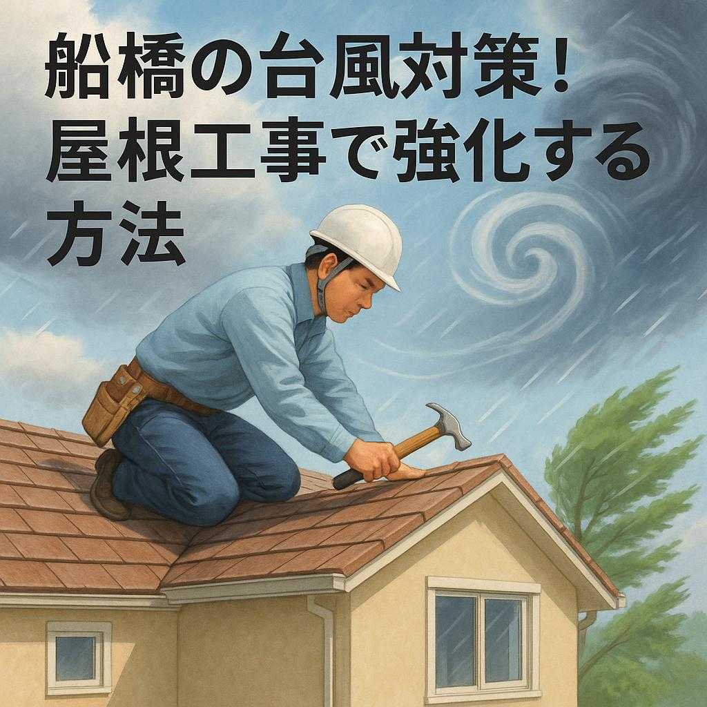 船橋の台風対策!屋根工事で強化する方法